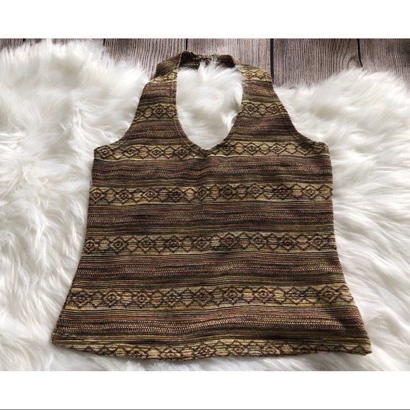 Tribal Print Halter Top - Picture 2 of 4